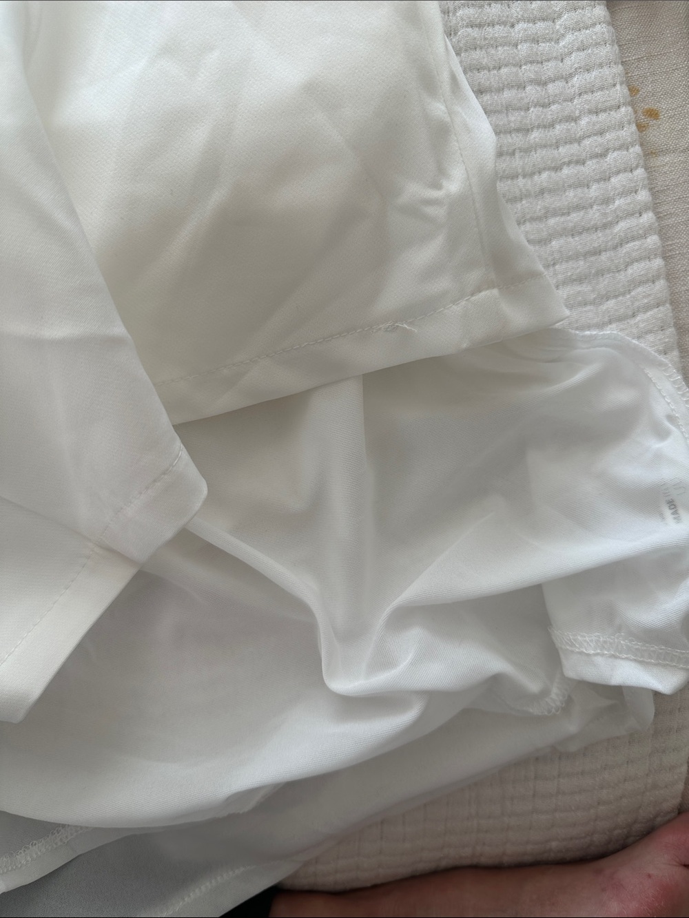 Aria Bella/BabyBoo “Cornelia” White Mini Draped Dress XS NWT NIB - Picture 11 of 12